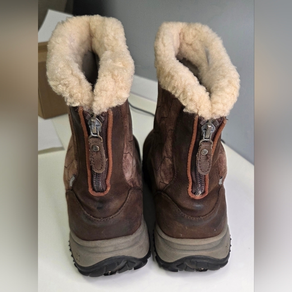 The North Face Primaloft Womens Winter‎ Insulated Brown Boots Back Zip Size 10 - Picture 7 of 13